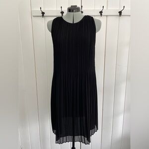 Halogen Chiffon Accordion Pleated Dress